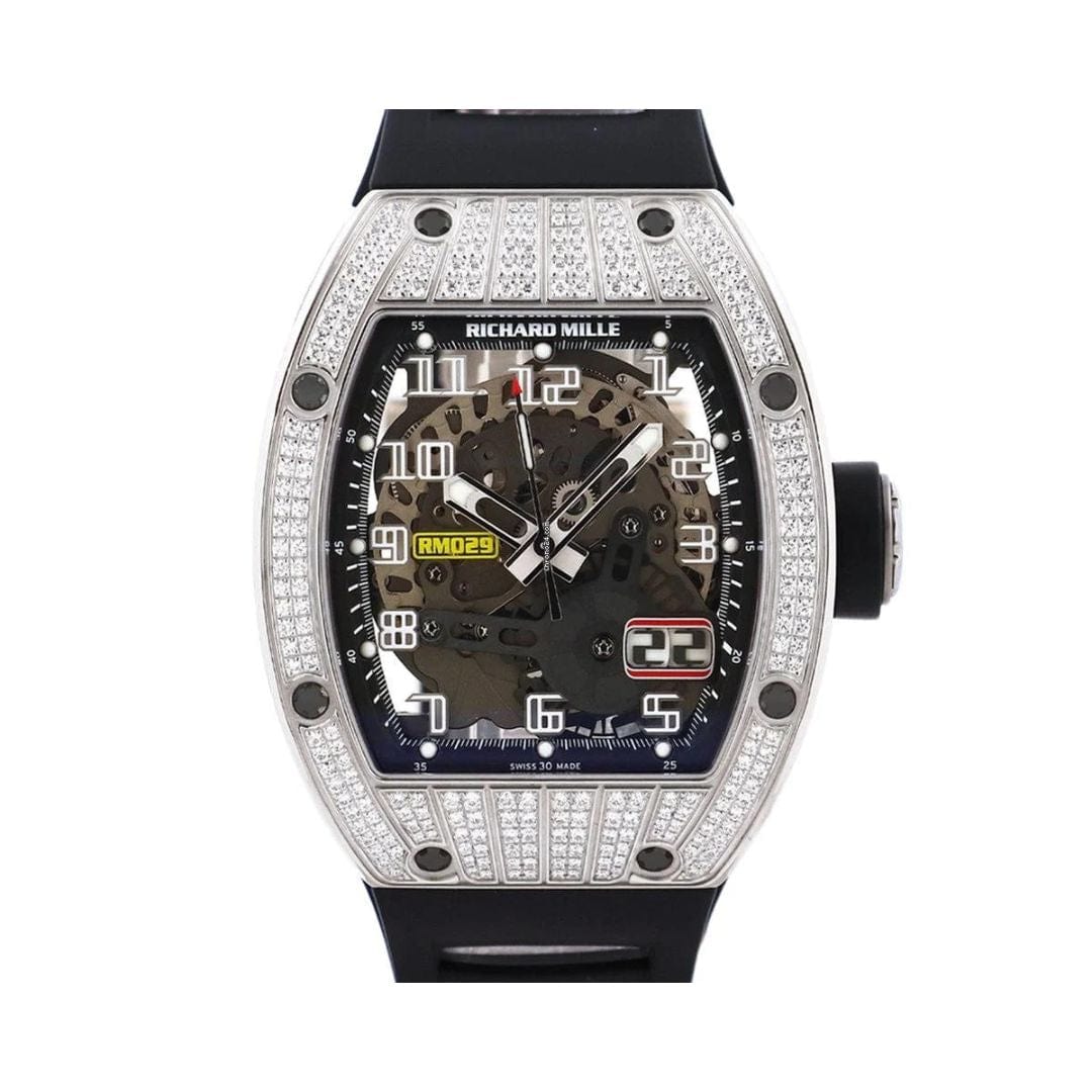 Richard Mille White Gold Diamonds RM029 Wrist Aficionado