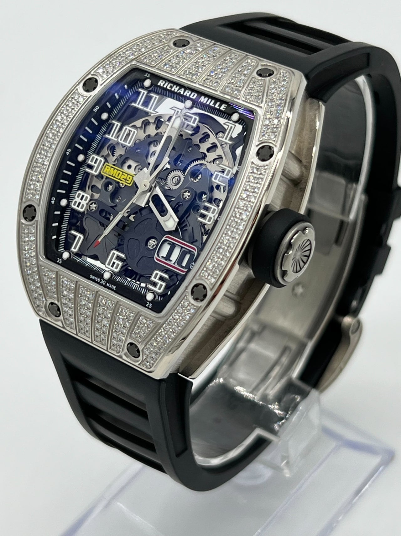 Richard Mille RM 029 White Gold Diamonds Wrist Aficionado