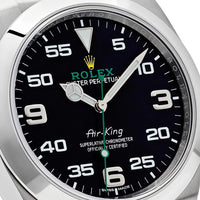 Thumbnail for Rolex Air-King 116900 Stainless Steel Black Dial