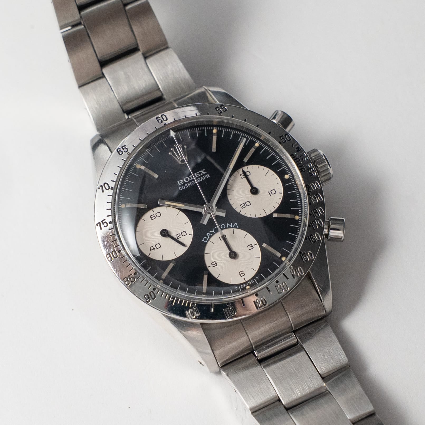 Rolex 'Blue' Daytona 6262 Stainless Steel Black 'Reverse Panda' Dial (1970)