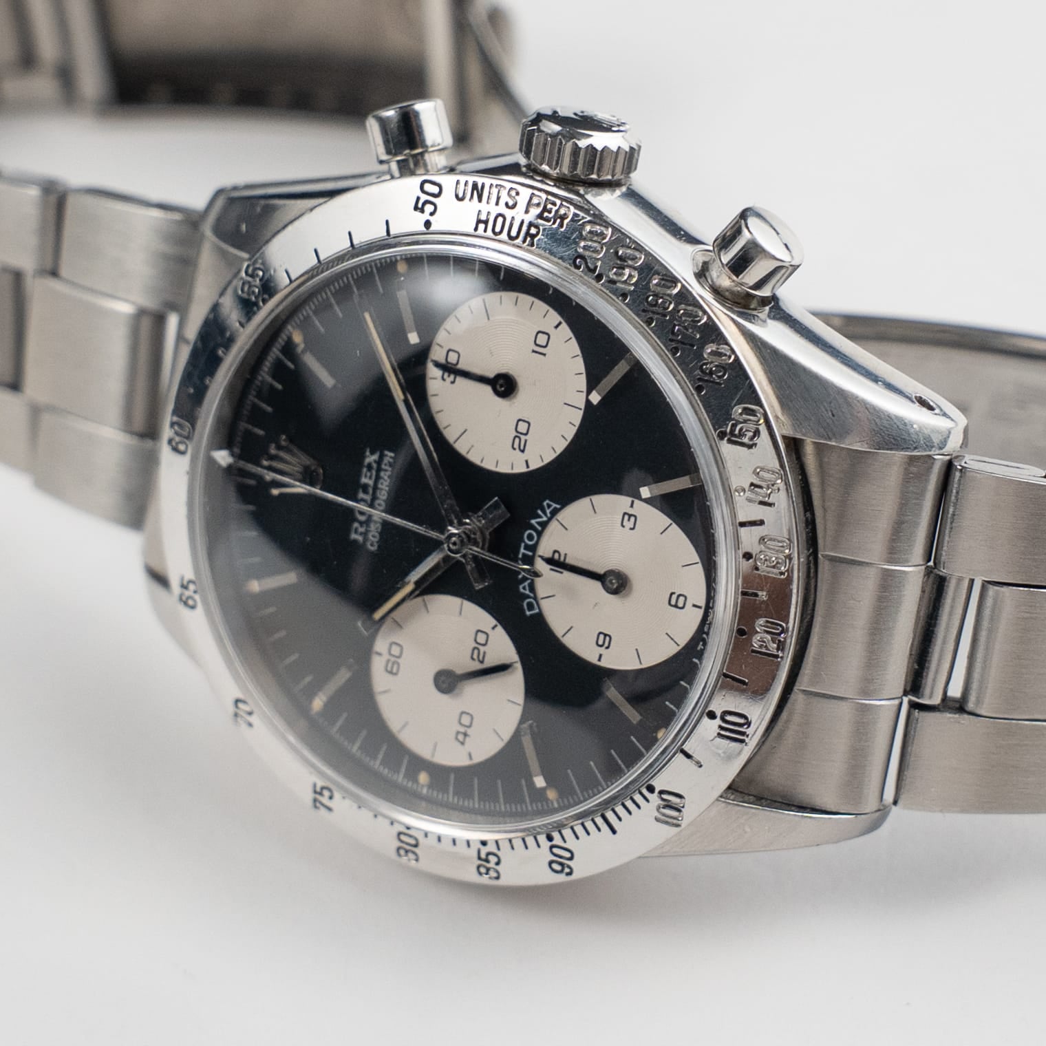 Rolex 'Blue' Daytona 6262 Stainless Steel Black 'Reverse Panda' Dial (1970)