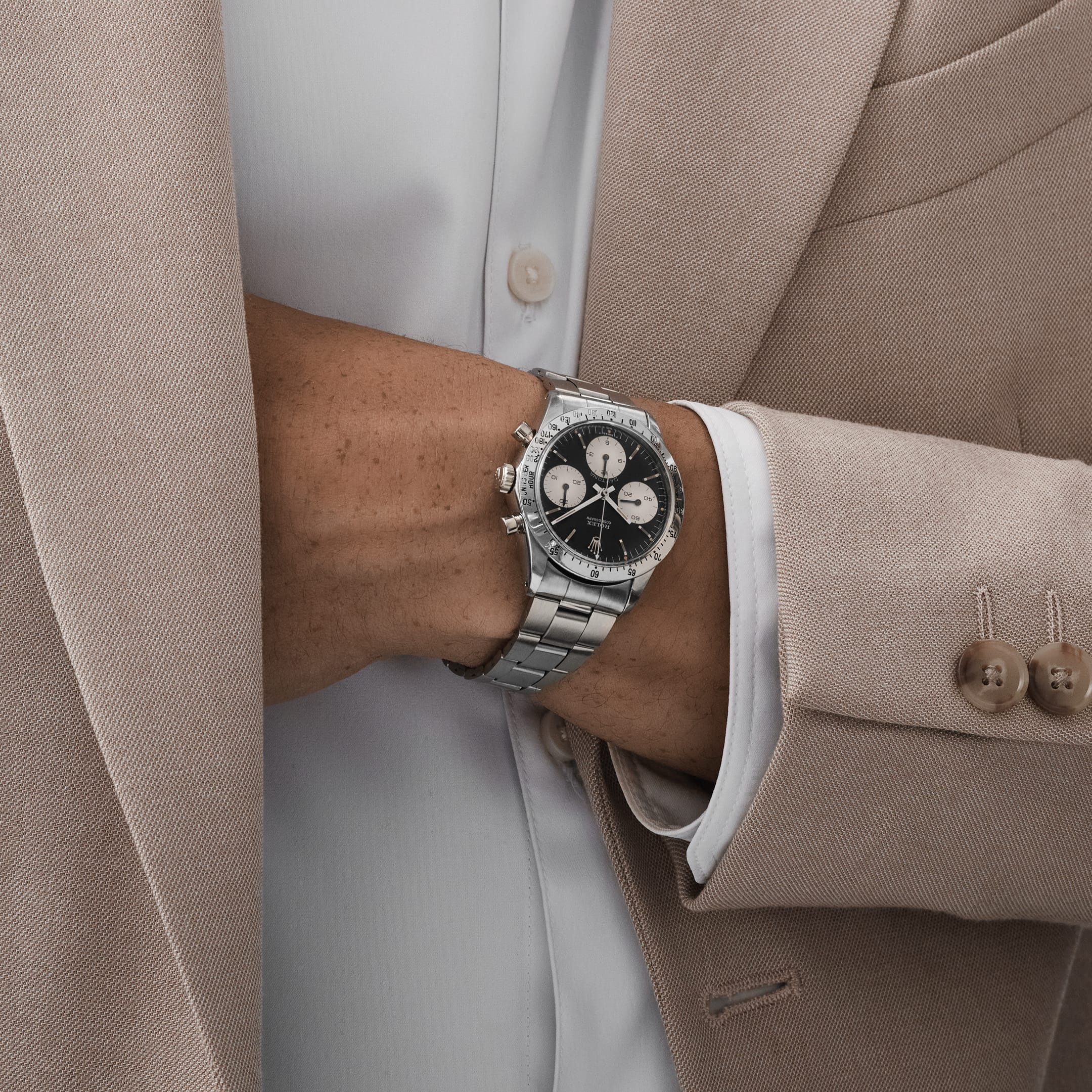Rolex 'Blue' Daytona 6262 Stainless Steel Black 'Reverse Panda' Dial (1970)