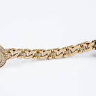 Rolex Cellini 2435 'Ladies' Yellow Gold Champagne Diamond Dial Diamond Bezel