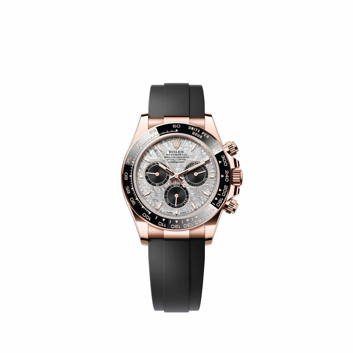 Rolex Cosmograph Daytona 126515LN Rose Gold Meteorite and Black Dial Oysterflex (2026)