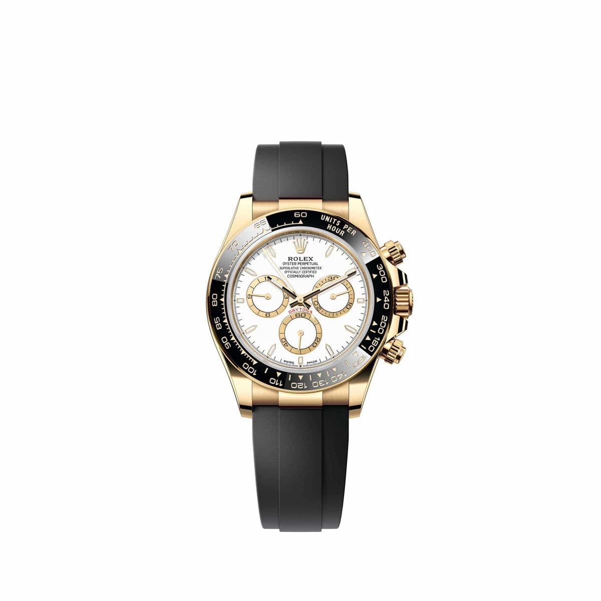 Rolex Cosmograph Daytona 126518LN Yellow Gold White Dial Oysterflex (2026)