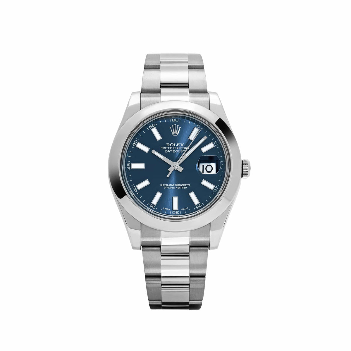Rolex Datejust 41 116300 Stainless Steel Blue Dial Oyster