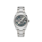 Luxury Watch Rolex Datejust 36 Stainless Steel Slate Wimbledon Dial 126200 Wrist Aficionado