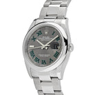 Luxury Watch Rolex Datejust 36 Stainless Steel Slate Wimbledon Dial 126200 Wrist Aficionado