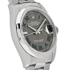 Luxury Watch Rolex Datejust 36 Stainless Steel Slate Wimbledon Dial 126200 Wrist Aficionado