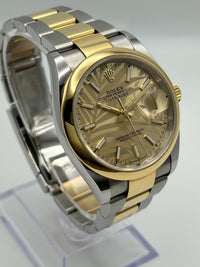 Thumbnail for Rolex Datejust 126203 Two-Toned Yellow Gold Stainless Steel Palm Motif Dial (2022)