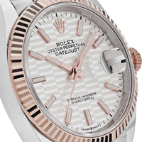 Thumbnail for Rolex Datejust 126231 Rose Gold Stainless Steel Silver Fluted Motif Dial (2022)
