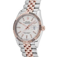 Thumbnail for Rolex Datejust 126231 Rose Gold Stainless Steel Silver Fluted Motif Dial (2022)