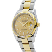 Thumbnail for Rolex Datejust 36 Yellow Gold & Stainless Steel Champagne Dial 126233 Wrist Aficionado