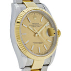 Rolex Datejust 36 Yellow Gold & Stainless Steel Champagne Dial 126233 Wrist Aficionado