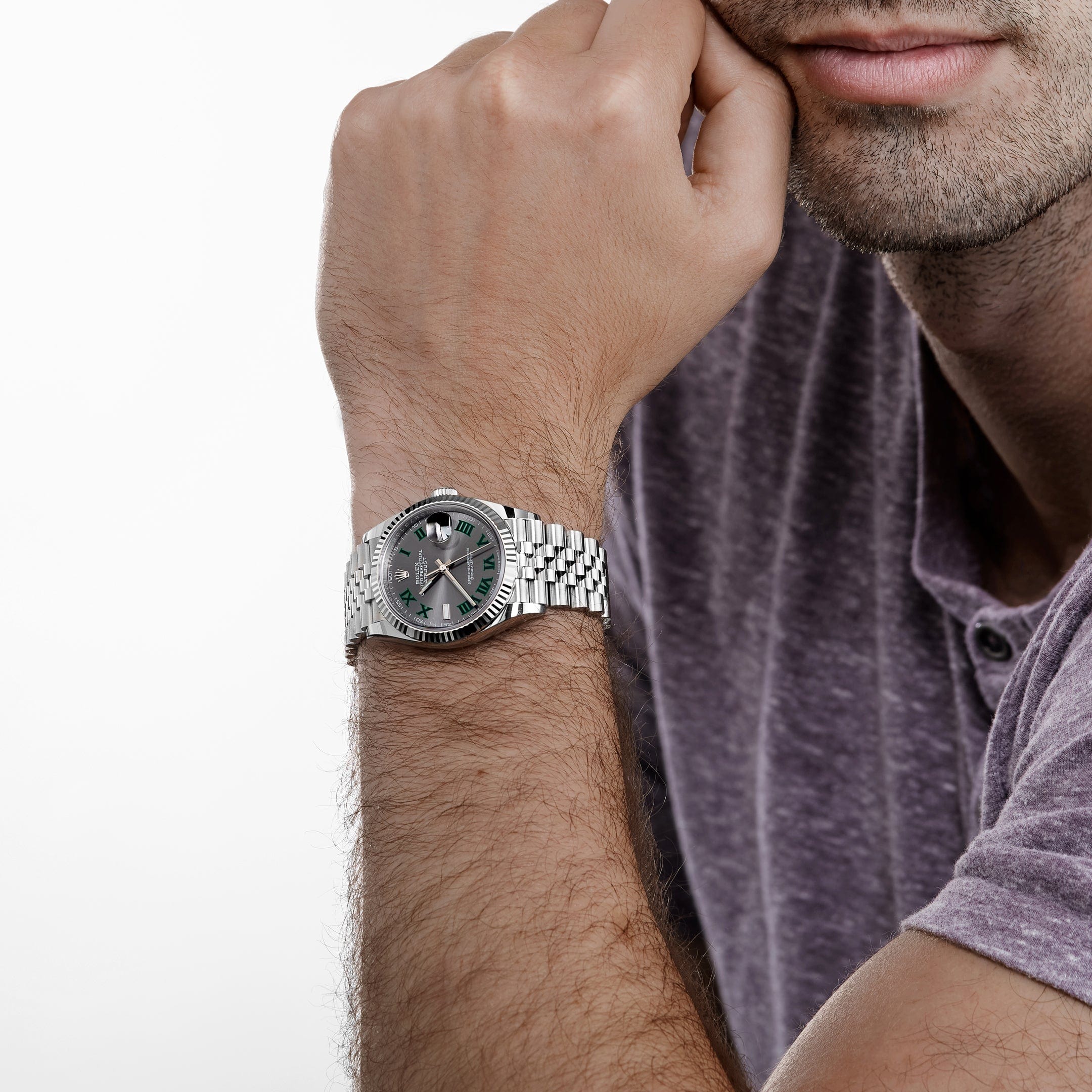 Rolex Datejust 36 126234 Stainless Steel Slate 'Wimbledon' Dial