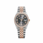 Rolex Datejust 126281RBR Rose Gold Stainless Steel Slate Diamond Dial Diamond Bezel (2023)