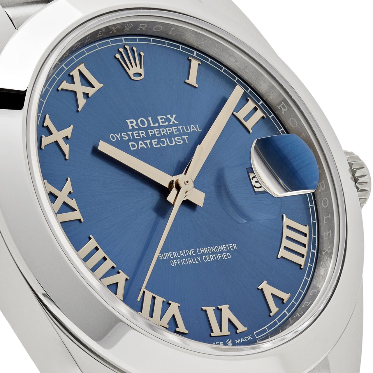 Rolex Datejust 126300 Stainless Steel Blue Roman Dial Jubilee (2024)