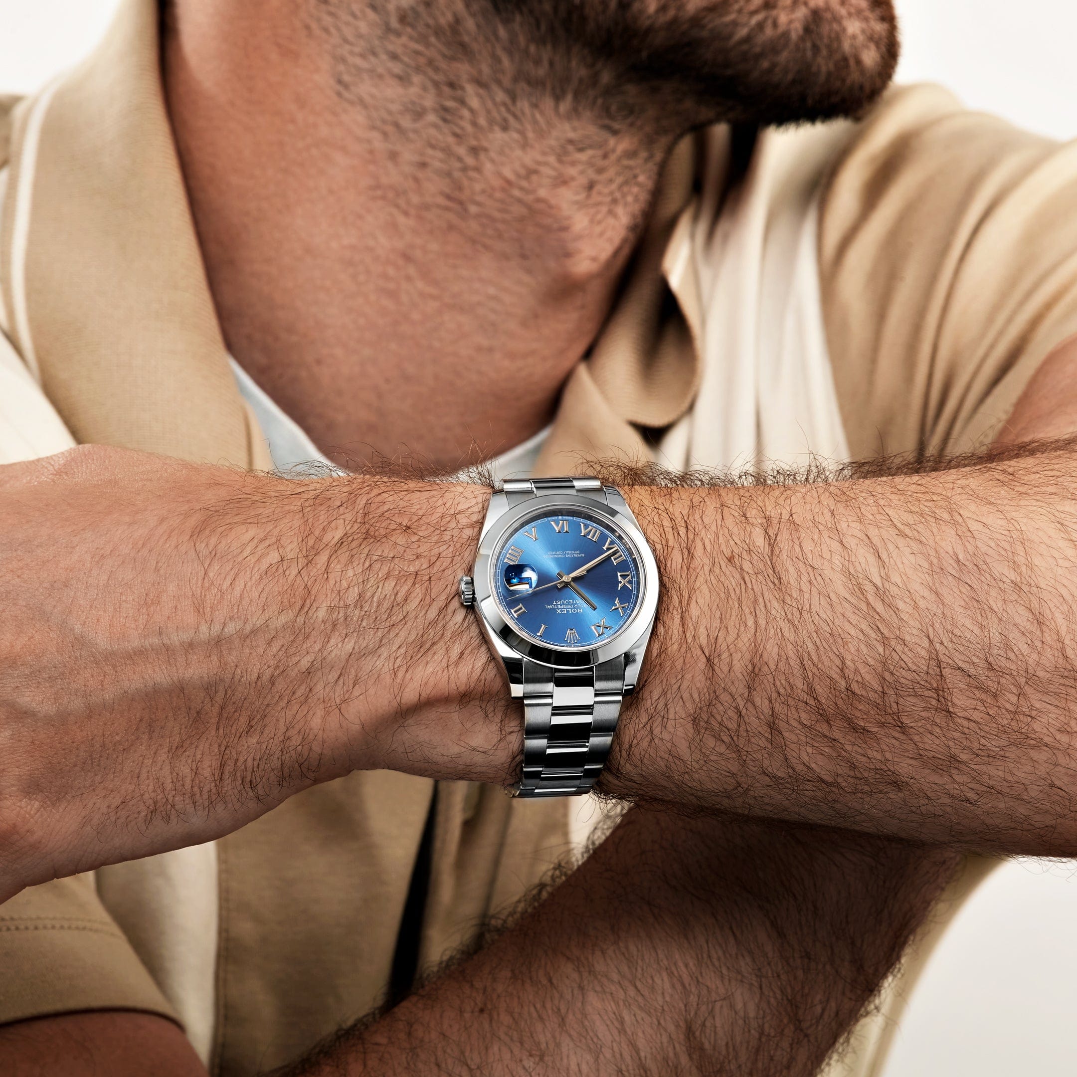 Rolex Datejust 41 126300 Stainless Steel Blue Roman Dial Oyster