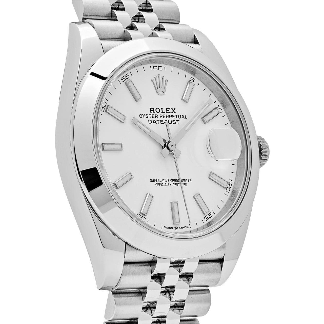 Rolex Datejust 126300 Stainless Steel White Dial Jubilee (2024)