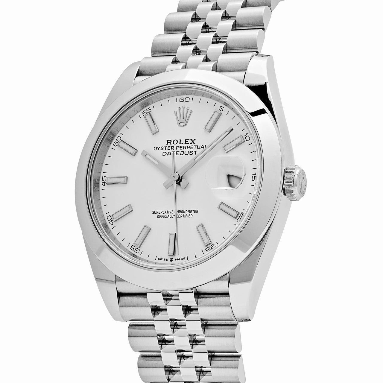 Rolex Datejust 126300 Stainless Steel White Dial Jubilee (2024)