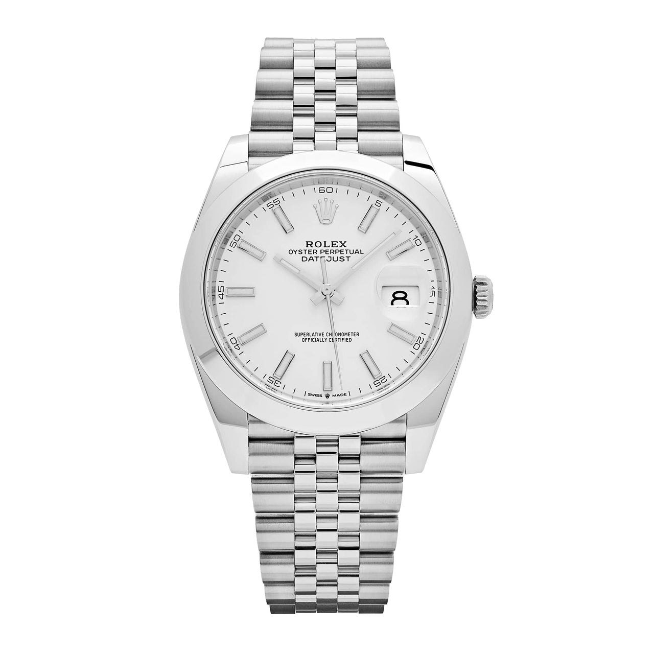 Rolex Datejust 126300 Stainless Steel White Dial Jubilee (2024)