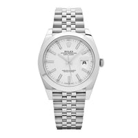 Thumbnail for Rolex Datejust 126300 Stainless Steel White Dial Jubilee (2024)