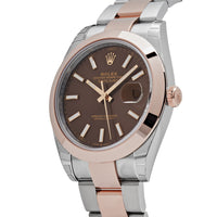 Thumbnail for Rolex Datejust 126301 Stainless Steel Rose Gold Chocolate Dial (New 2024)