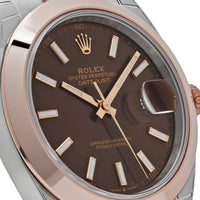 Thumbnail for Rolex Datejust 126301 Stainless Steel Rose Gold Chocolate Dial (New 2024)