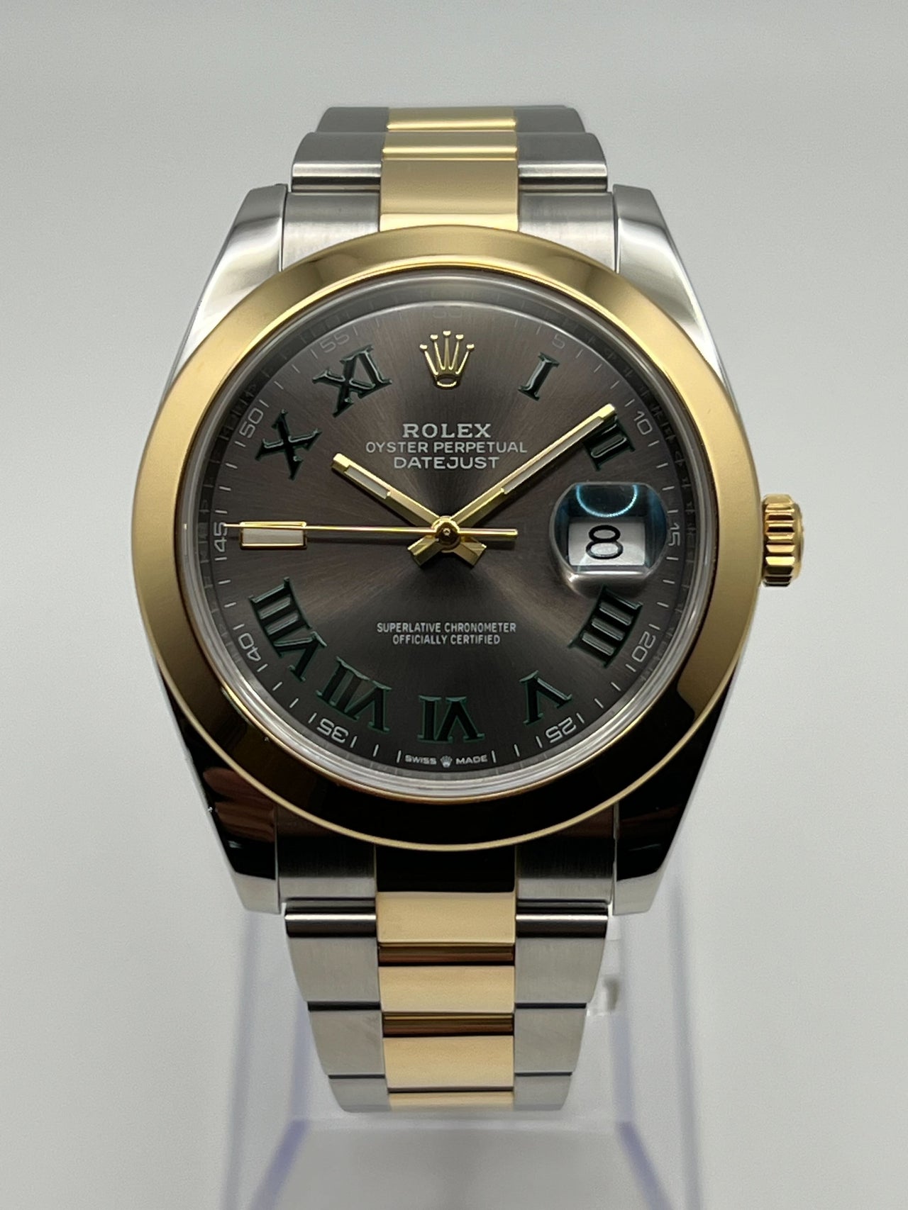 Rolex Datejust 126303 'Wimbledon' Yellow Gold Stainless Steel Slate Dial (2020)