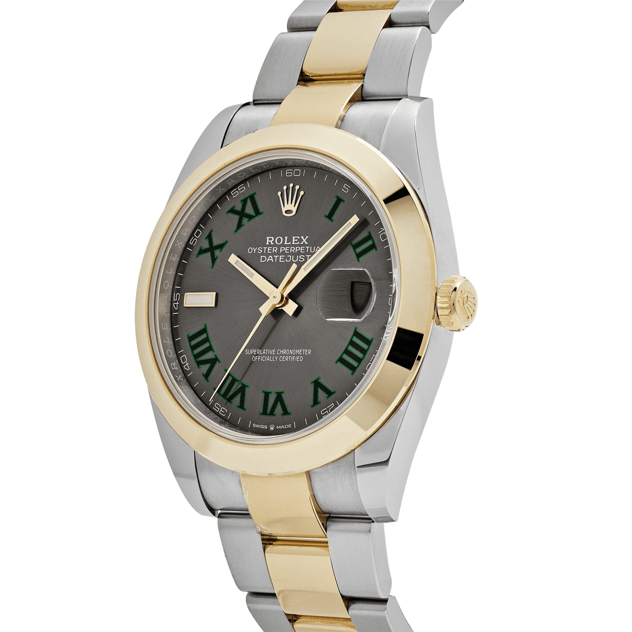 Rolex Datejust 126303 'Wimbledon' Yellow Gold Stainless Steel Slate Dial (2020)