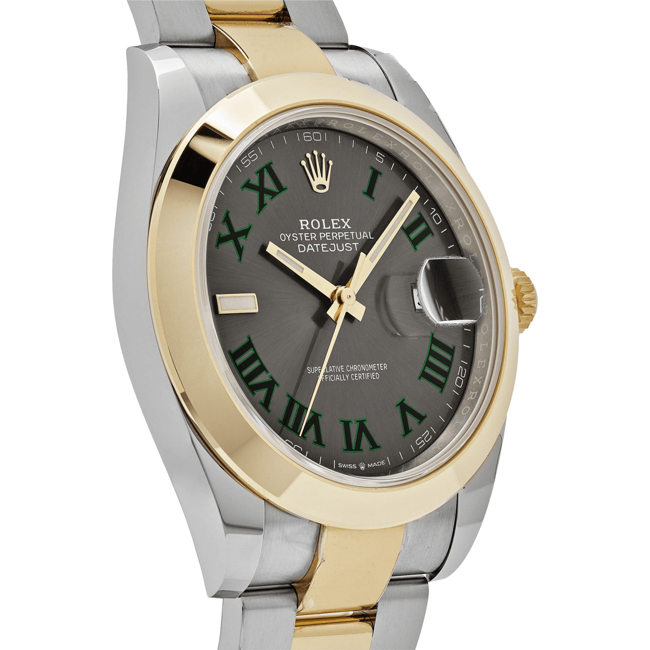 Rolex Datejust 126303 'Wimbledon' Yellow Gold Stainless Steel Slate Dial (2020)