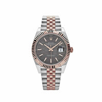 Thumbnail for Rolex Datejust 126331 Rose Gold Stainless Steel Rhodium Slate Fluted Motif Dial Jubilee (2023)