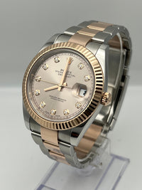 Thumbnail for Rolex Datejust 126331 Rose Gold Stainless Steel Sundust Diamond Dial 2022 Right