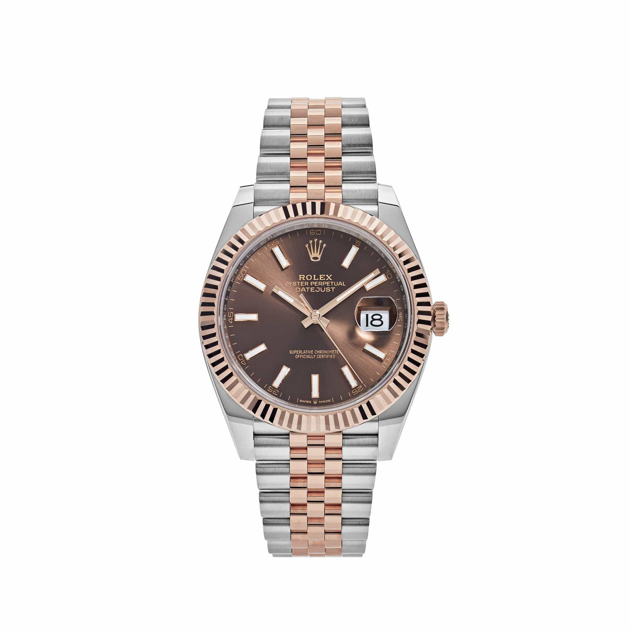 Rolex Datejust 126331 Two-Toned Rose Gold Stainless Steel Chocolate Dial