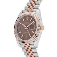 Thumbnail for Rolex Datejust 126331 Two-Toned Rose Gold Stainless Steel Chocolate Dial