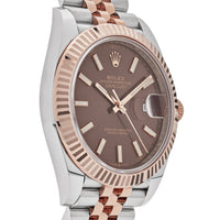 Thumbnail for Rolex Datejust 126331 Two-Toned Rose Gold Stainless Steel Chocolate Dial