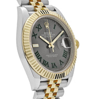 Thumbnail for Rolex Datejust 126333 Wimbledon Yellow Gold / Stainless Steel Slate Dial Jubilee