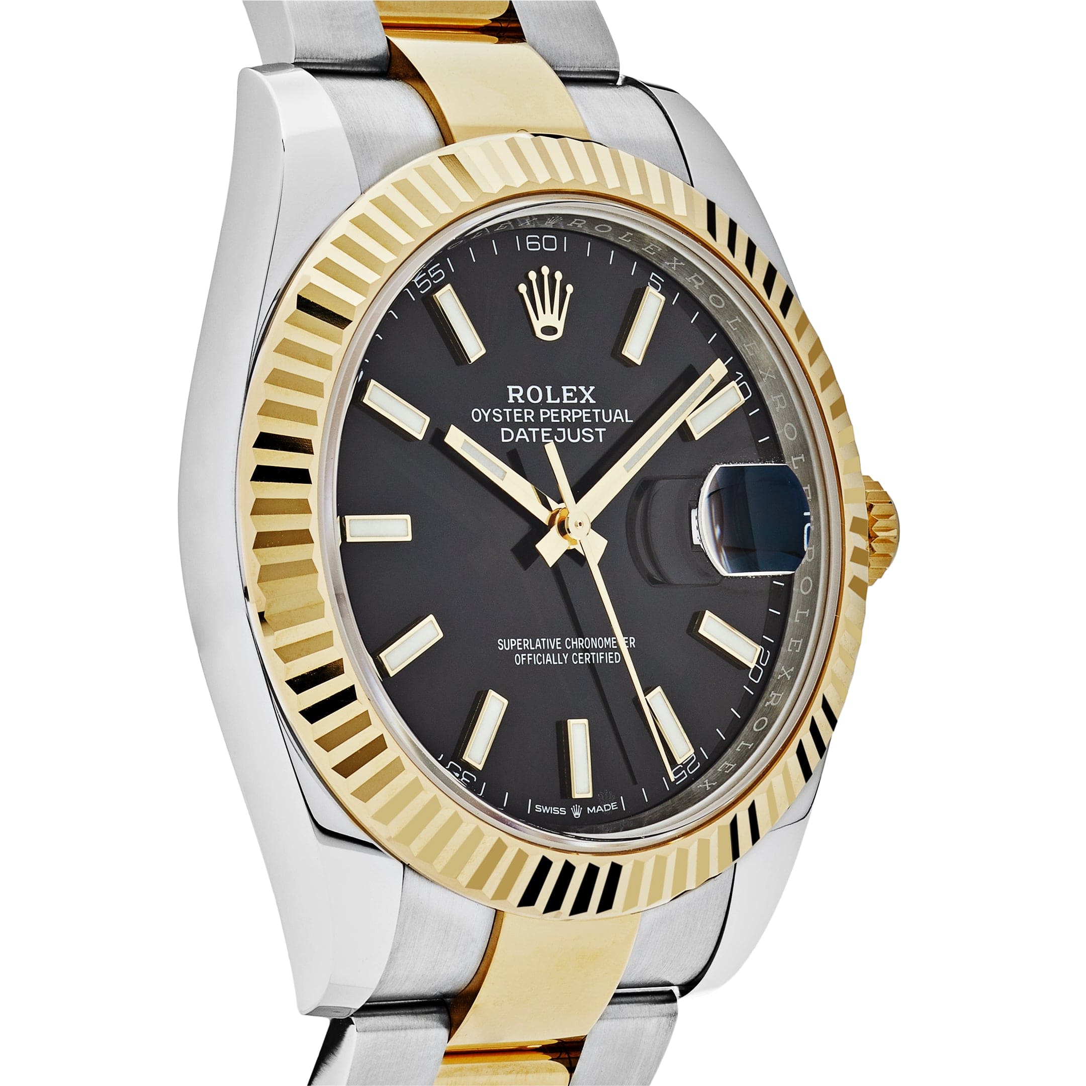 Rolex Datejust 41 Yellow Gold /  Stainless Steel Oyster Black Dial 126333