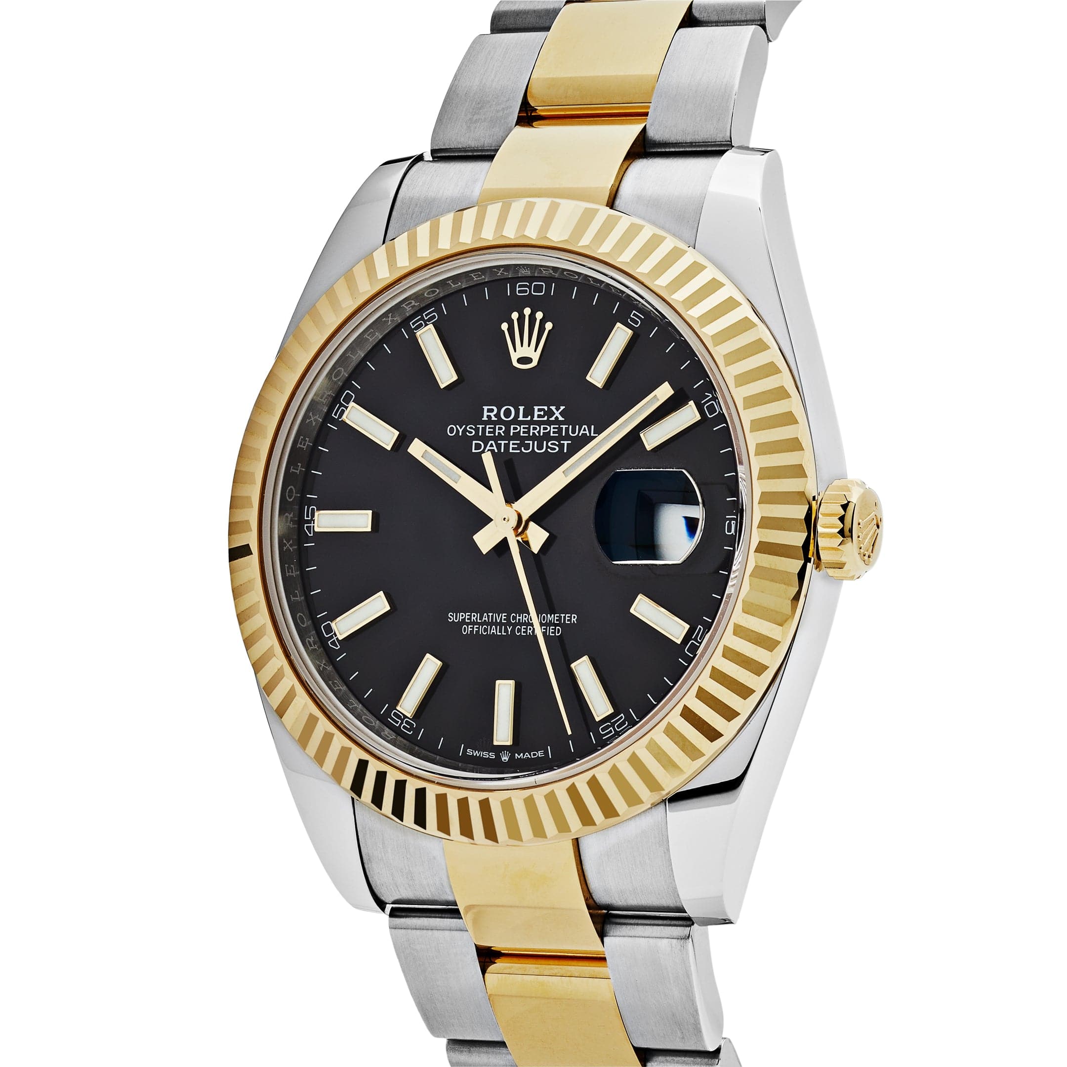 Rolex Datejust 41 Yellow Gold /  Stainless Steel Oyster Black Dial 126333