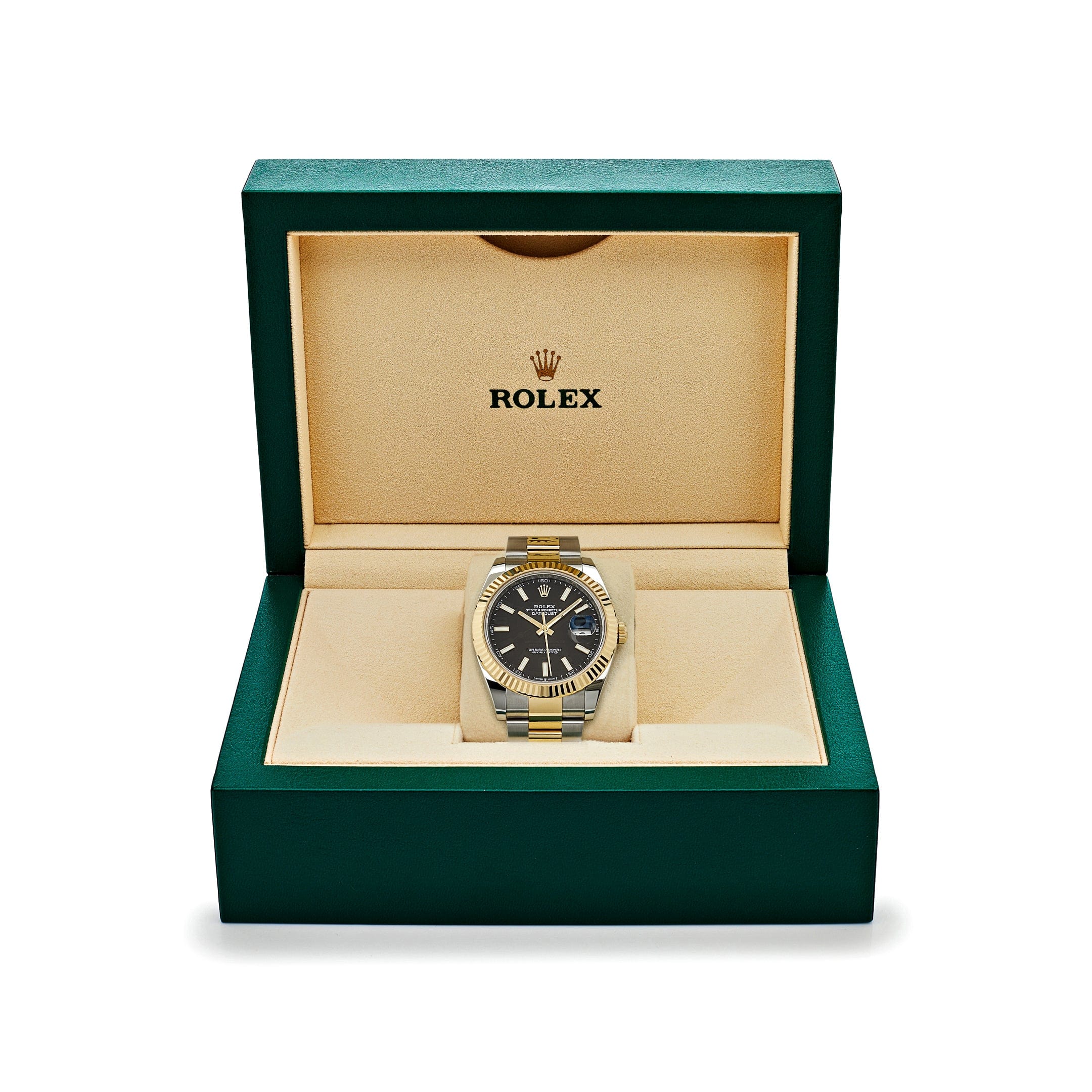 Rolex Datejust 41 126333 Yellow Gold Stainless Steel Black Dial