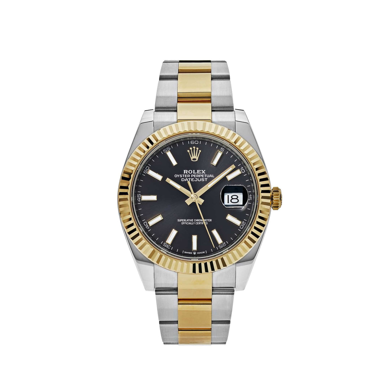 Rolex Datejust 41 Yellow Gold /  Stainless Steel Oyster Black Dial 126333