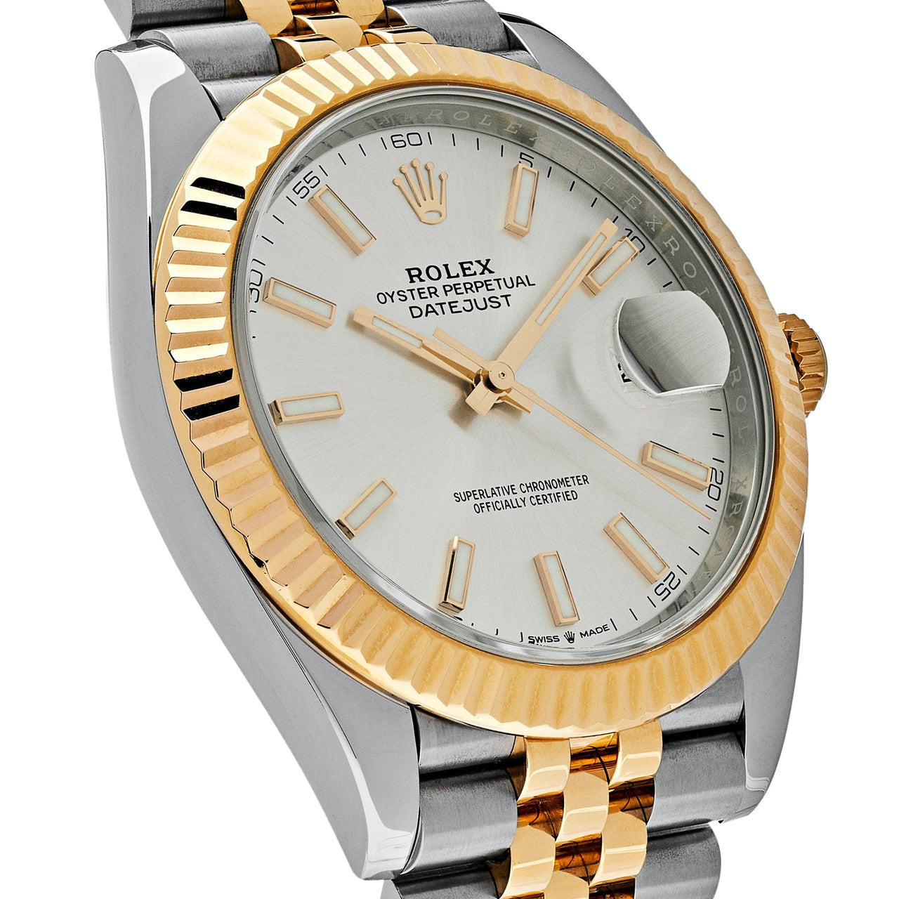 Rolex gold silver outlet watch