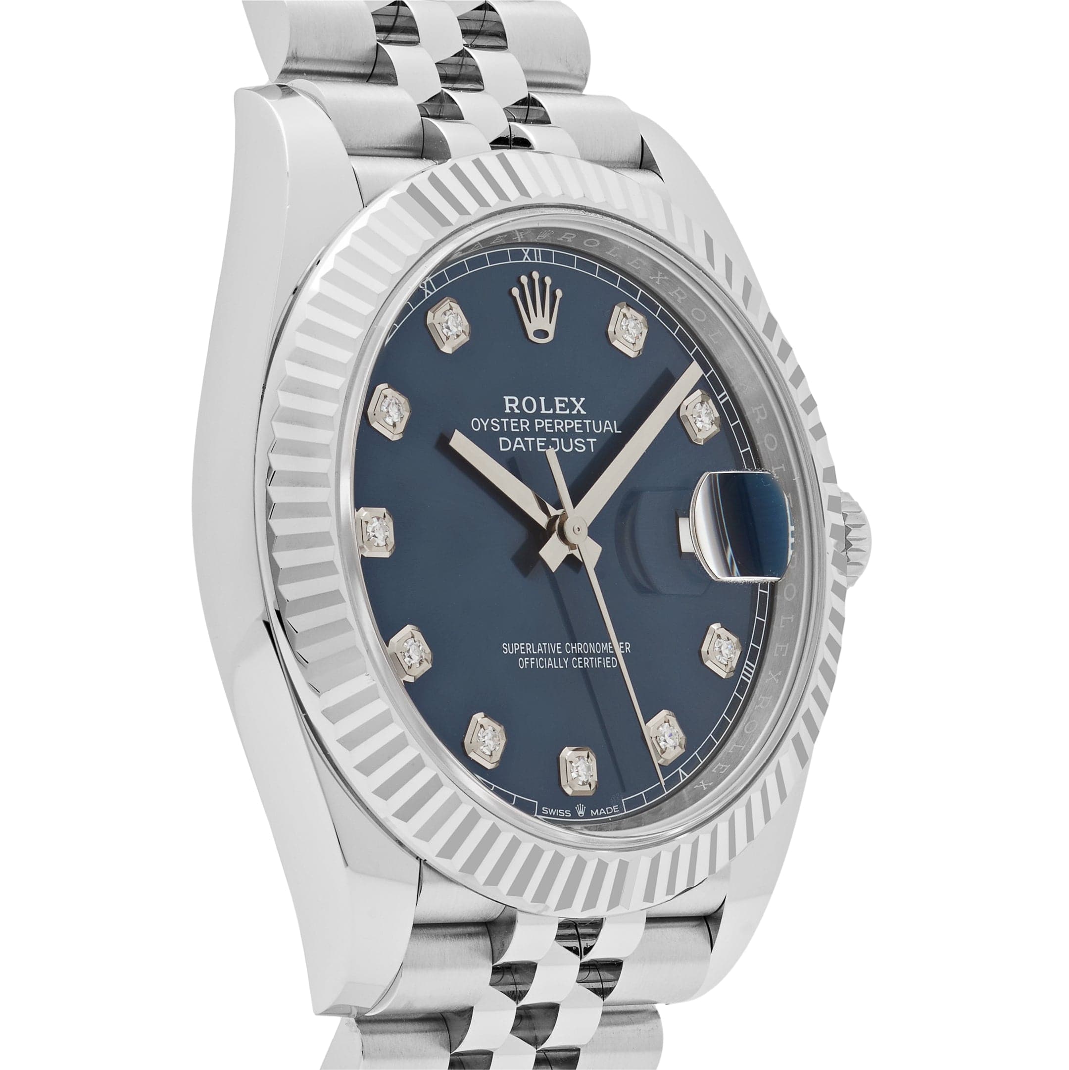 Rolex Datejust 126334 Stainless Steel Blue Diamond Dial Jubilee (2023)