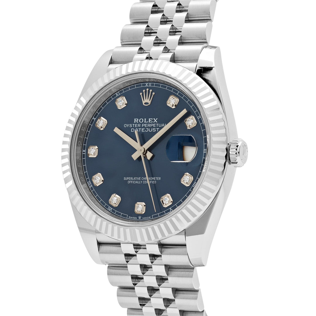 Rolex Datejust 126334 Stainless Steel Blue Diamond Dial Jubilee (2023)