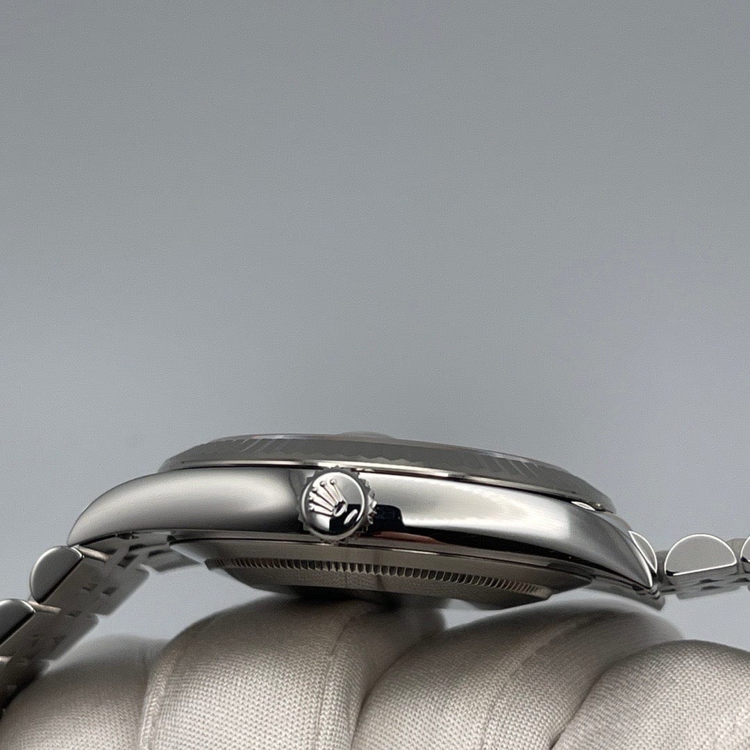 Luxury Watch Rolex Datejust 41 White Gold & Steel MOP Diamond Dial Jubilee 126334 Wrist Aficionado