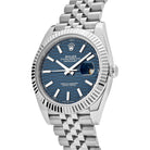 Rolex Datejust Blue Fluted Motif Dial Stainless Steel 126334 Wrist Aficionado