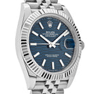 Rolex Datejust Blue Fluted Motif Dial Stainless Steel 126334 Wrist Aficionado