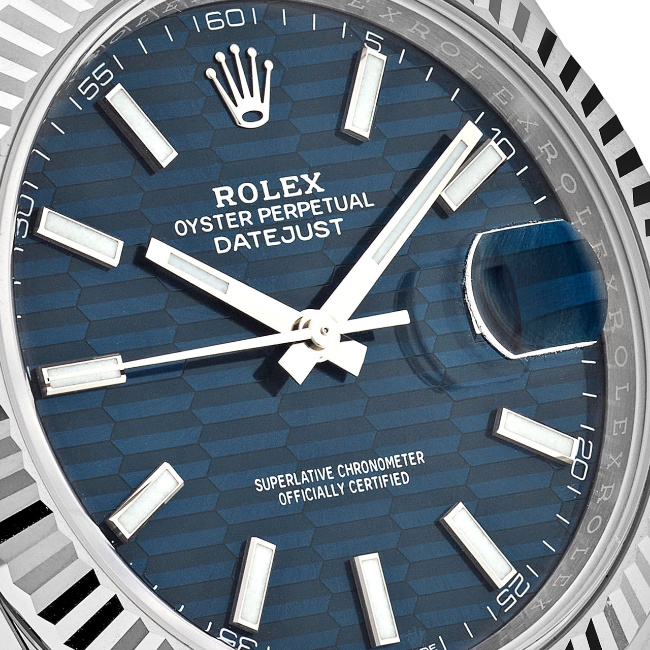Rolex Datejust Blue Fluted Motif Dial Stainless Steel 126334 Wrist Aficionado