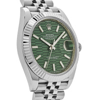 Thumbnail for Rolex Datejust 126334 Stainless Steel Fluted Motif Green Dial Jubilee (2022)