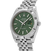 Thumbnail for Rolex Datejust 126334 Stainless Steel Fluted Motif Green Dial Jubilee (2022)